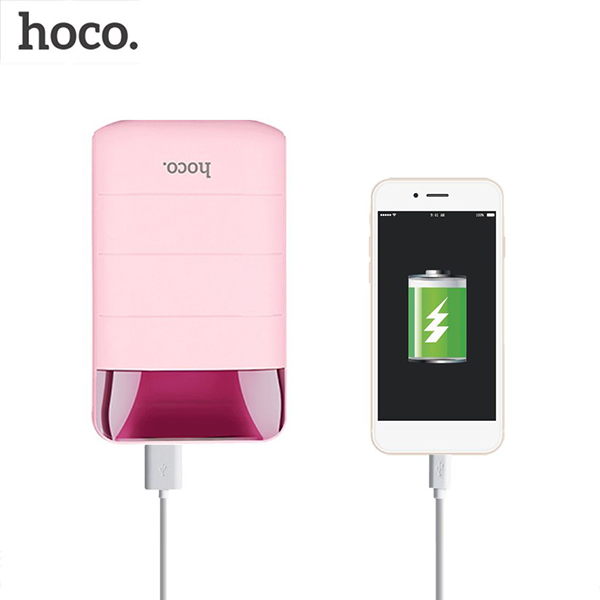 เพาเวอร์แบงค์ Hoco B29 ความจุ 10000mAh จ่ายไฟ 2 ช่อง ชาร์จพร้อมกันได้ 2 เครื่อง มีไฟ LED บอกระดับแบต