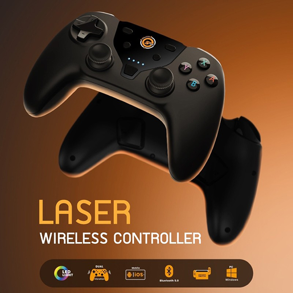 จอยเกม Neolution E-Sport Laser 3 โหมด (ไร้สาย/บลูทูธ/มีสาย)