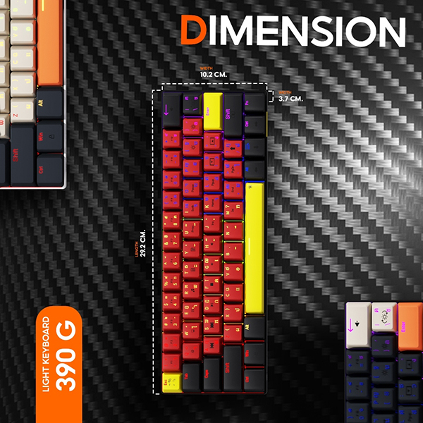 คีย์บอร์ดเกมมิ่ง Neolution E-Sport PATHEON คีย์แคป PBT
