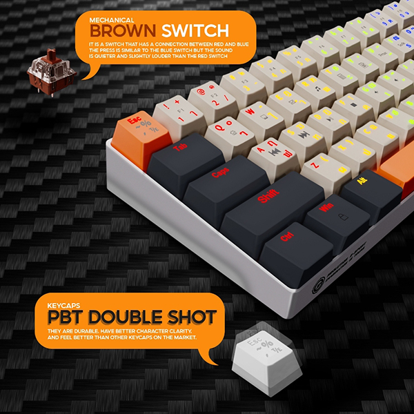 คีย์บอร์ดเกมมิ่ง Neolution E-Sport PATHEON คีย์แคป PBT