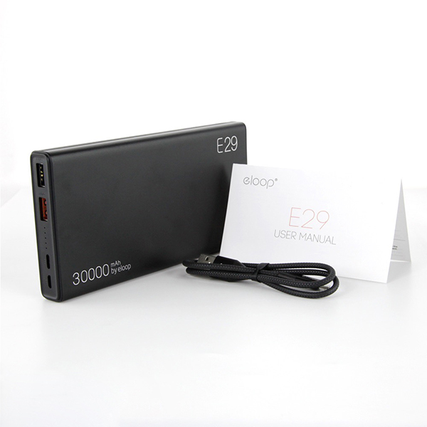 พาวเวอร์แบงค์ Eloop E29 30000mAh ความจุสูงพิเศษ
