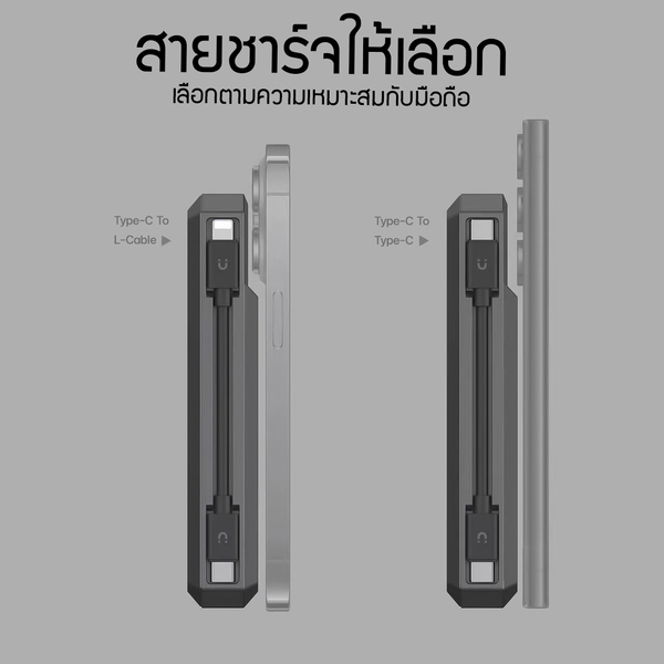 พาวเวอร์แบงค์ Orsen by Eloop E59 20000mAh ชาร์จเร็ว PD 30W มีสายชาร์จในตัว