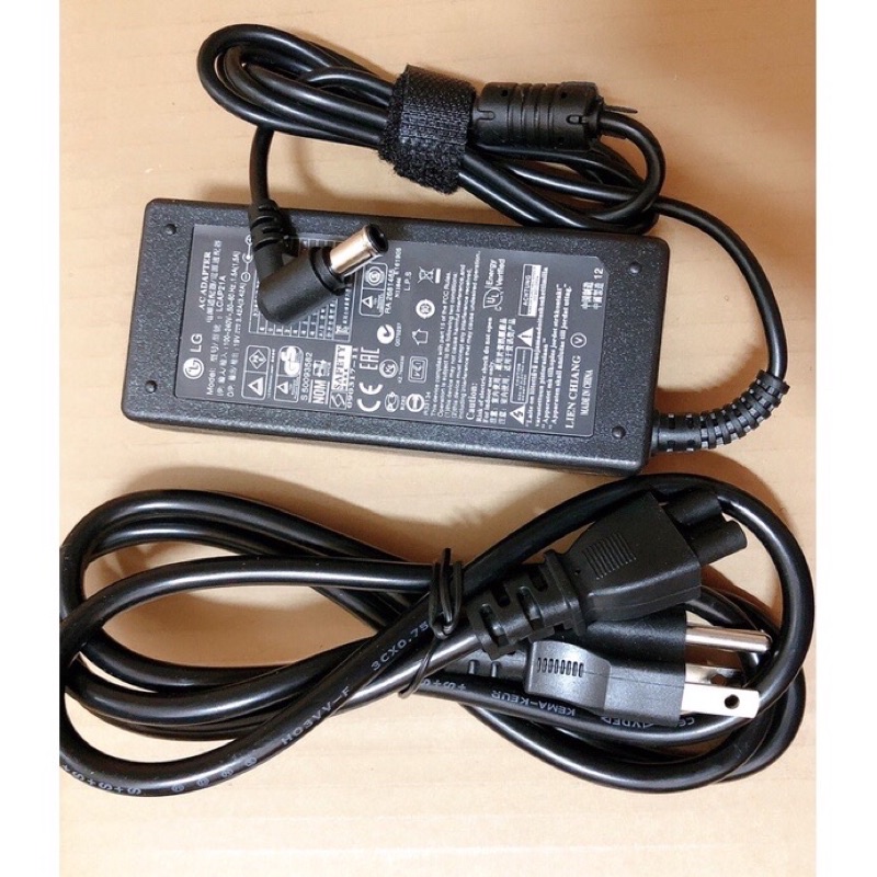 LG อะแดปเตอร์ทีวี LED 19V 3A หัว 6.4×4.4 มม. สาย AC หัว Mickey Mouse