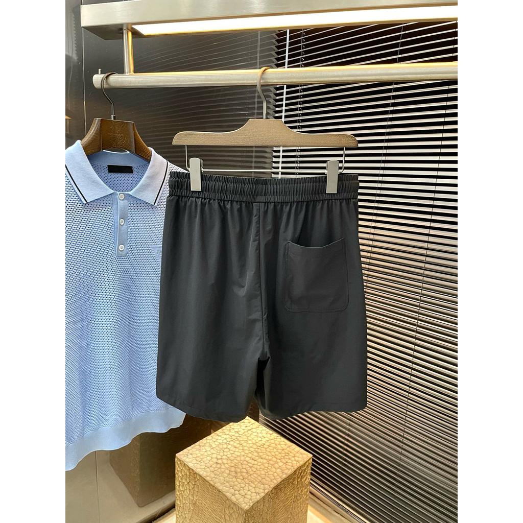 ALO Letter พิมพ์ผู้ชายสีทึบสบายๆแห้งเร็ว Breathable Beach Surfing กางเกงขาสั้น 4