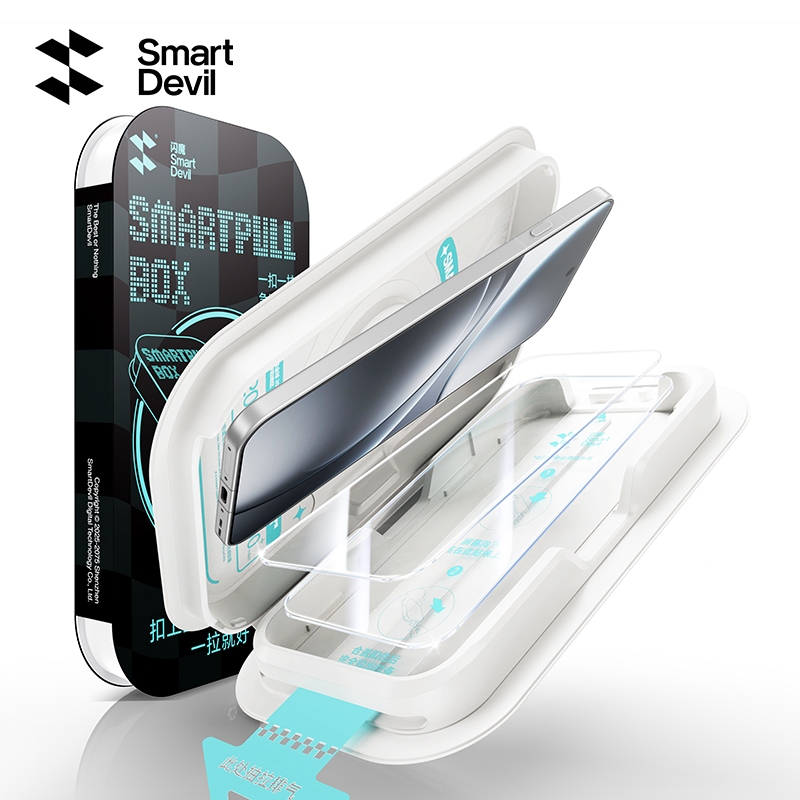 SmartDevil Dust-Free Box Quick Install Corning HD Tempered Glass For OPPO Find X9 Pro/Find X9/X9s Pro/X9 Ultra Full-Screen Coverage No Black Borders Explosion-Proof Drop-Proof AR