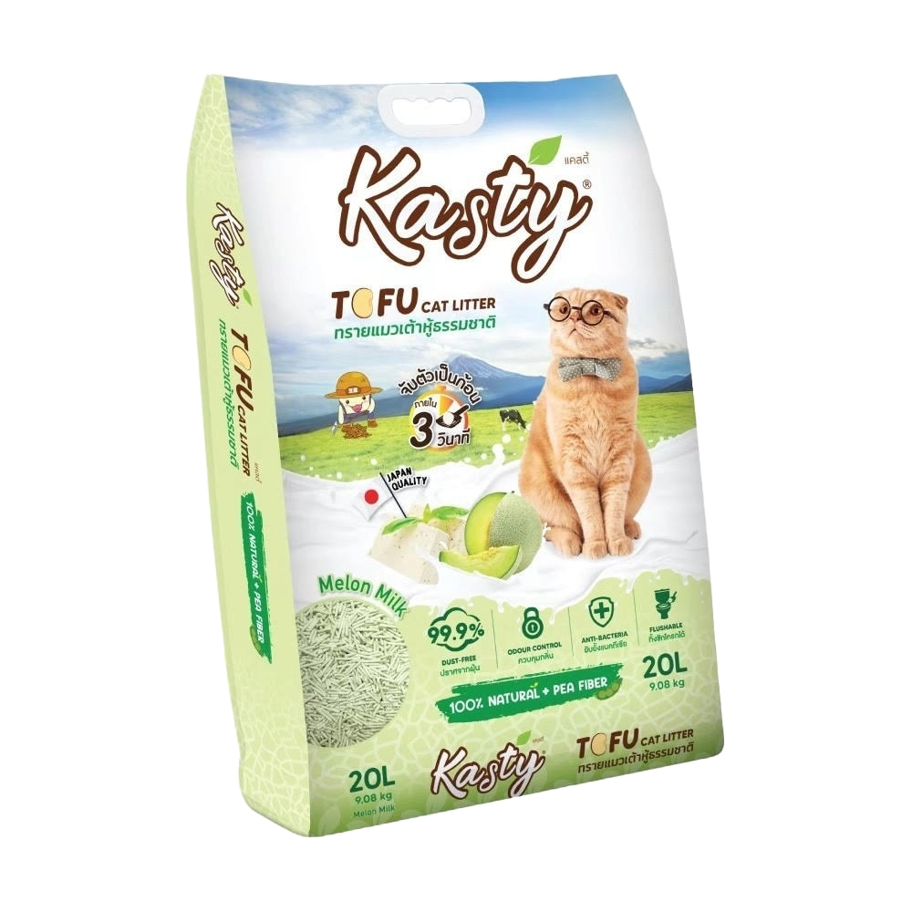 Kasty ทรายแมวเต้าหู้ธรรมชาติ 20 ลิตร 8
